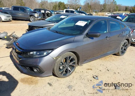 2020 Honda Civic Sport из США, поврежденный, VIN 2HGFC2F8XLH509749